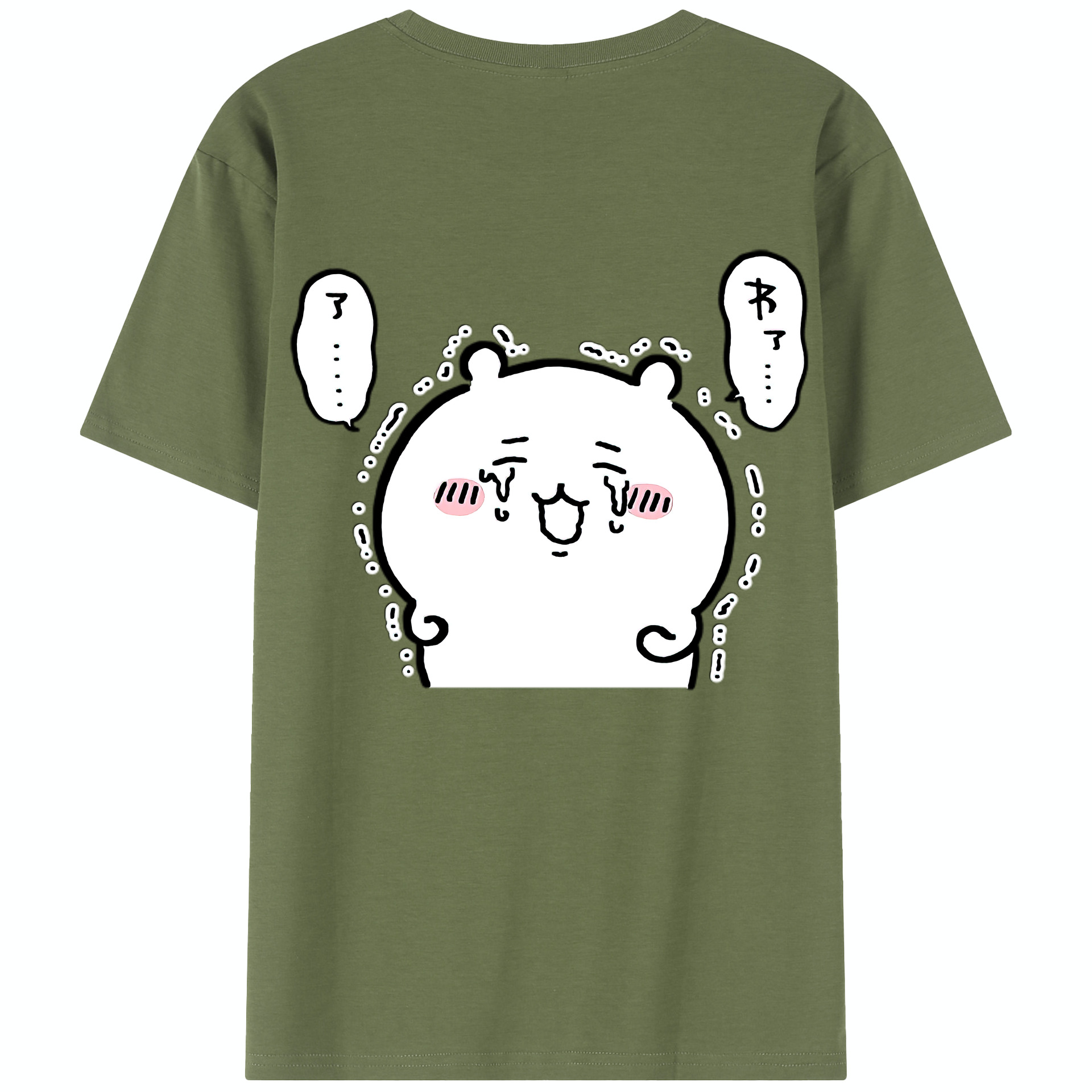 （画像用） ちいかわ ちいかわ Chii-kawa chiikawa 綿100％半袖Tシャツ（背面プリント）